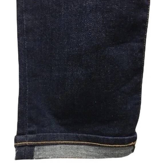 Old Navy Jeans Capri Cropped Blue Denim The Flirt Cuffed Stretch Women Size 0R - Picture 3 of 5